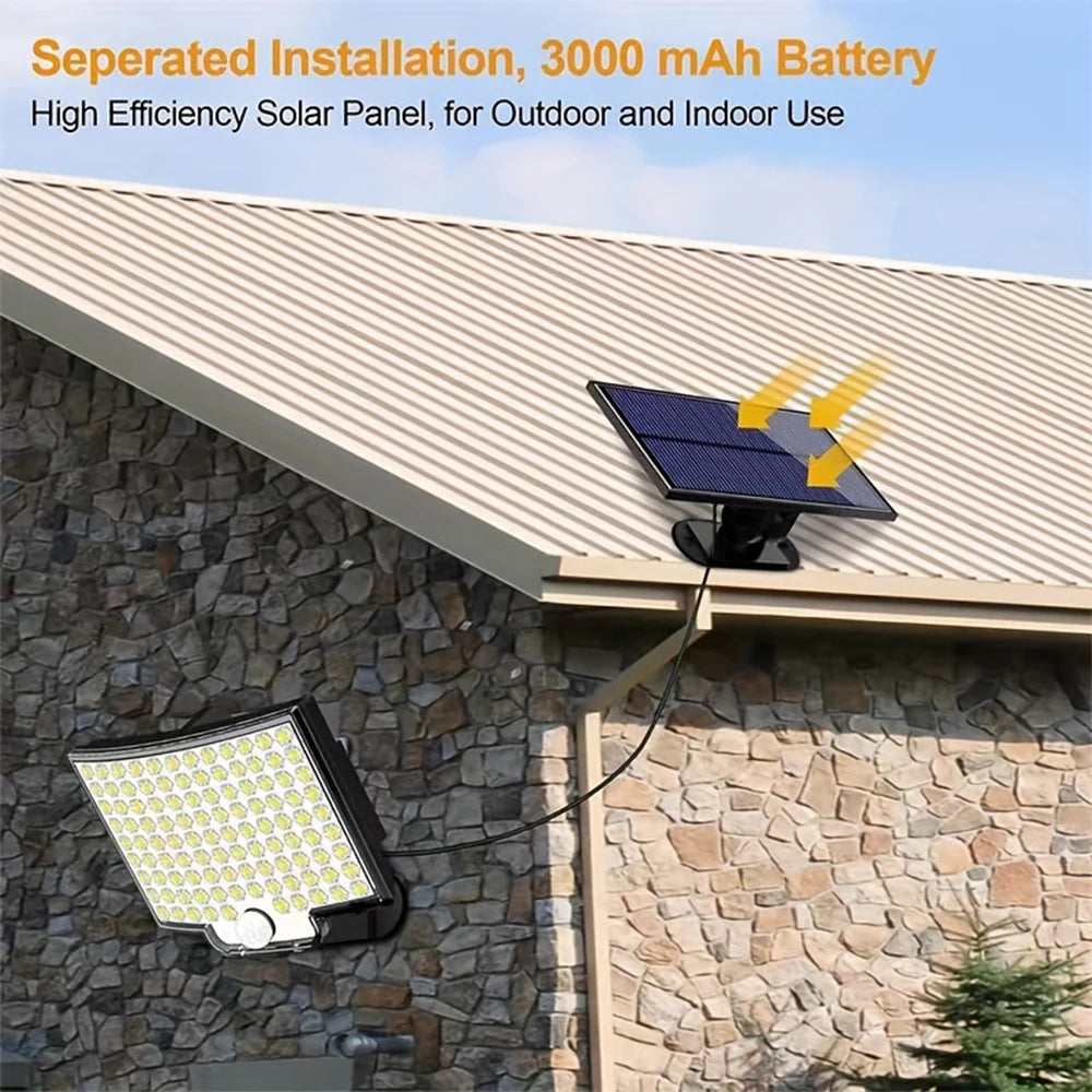 Solar Flood Wall Light – 106LED Motion Sensor