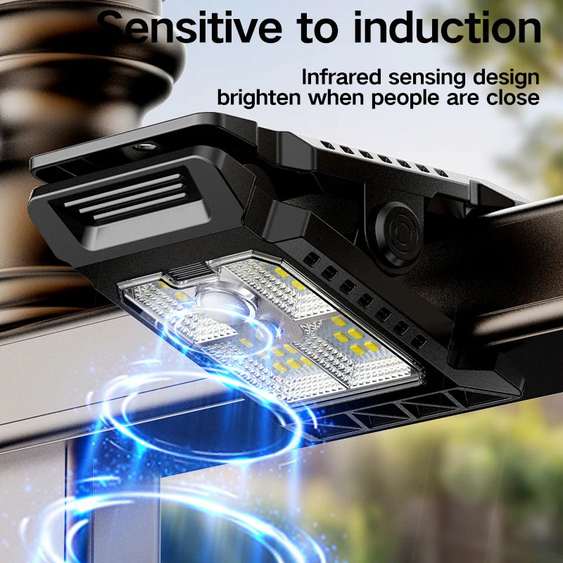 Solar Clamp Work Light – LED Motion Sensor