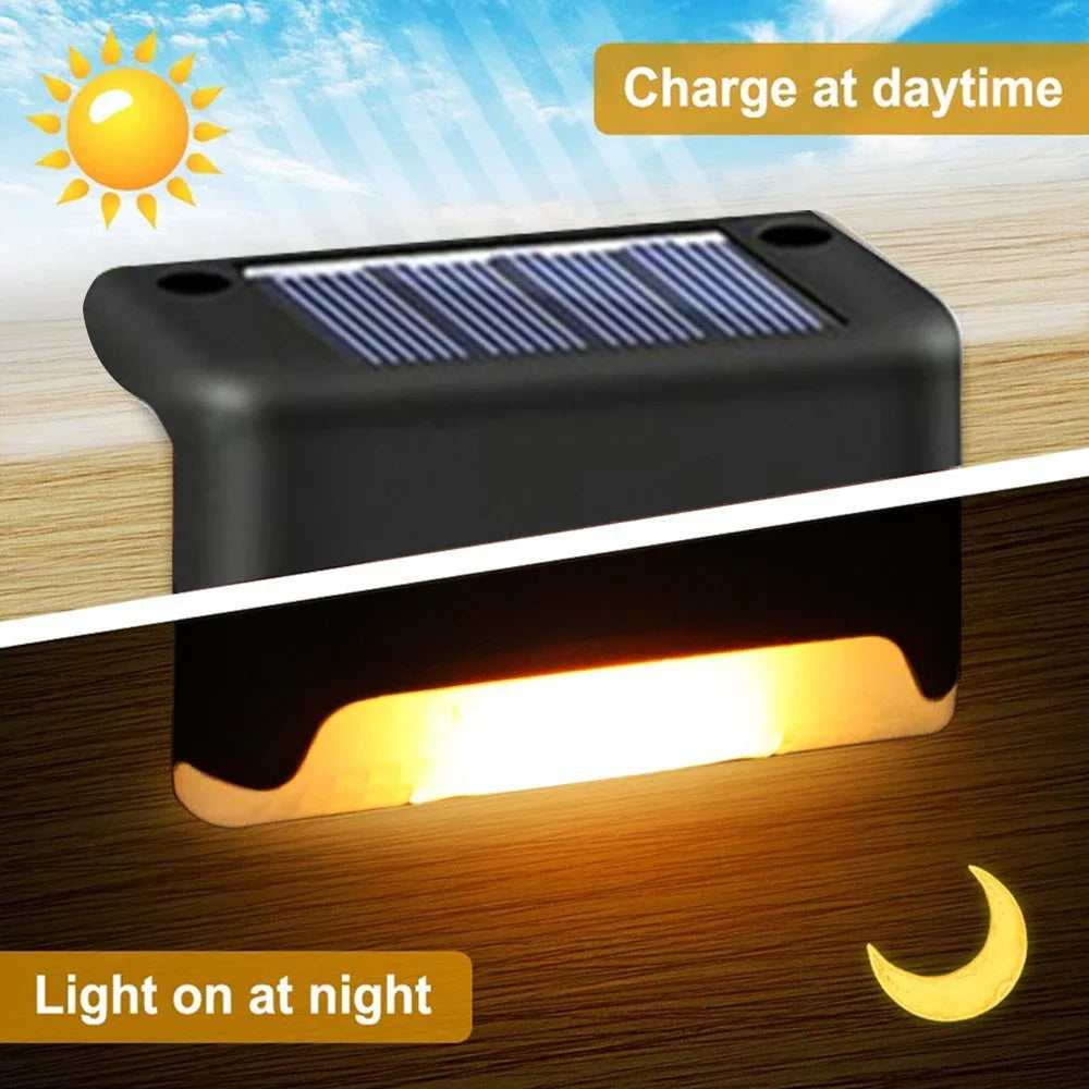 Outdoor Solar Step Lights – Warm White LED