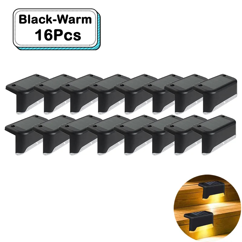 Outdoor Solar Step Lights – Warm White LED