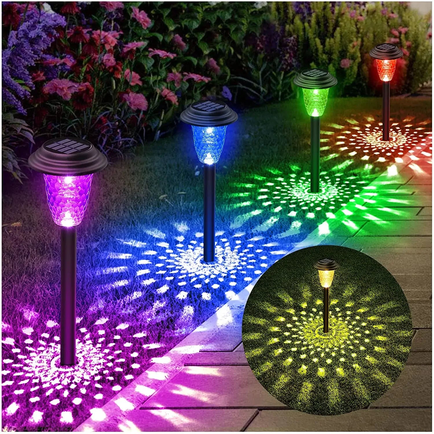 Solar Pathway Light RGB – Warm White IP67