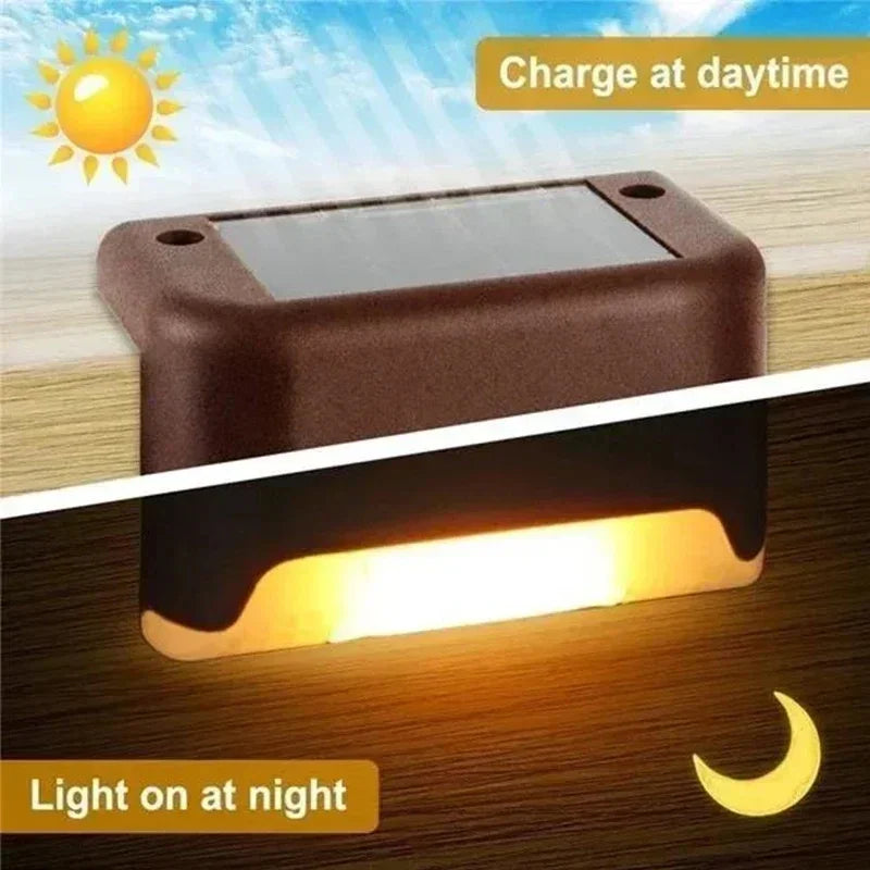 Solar Deck Stair Light 1-12PCS – LED Waterproof